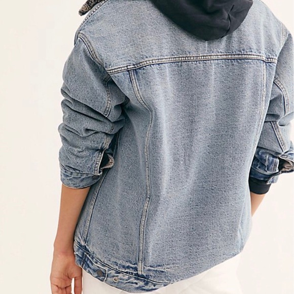 Free People Sherpa Trucker Jacket sze XS - Picture 2 of 7